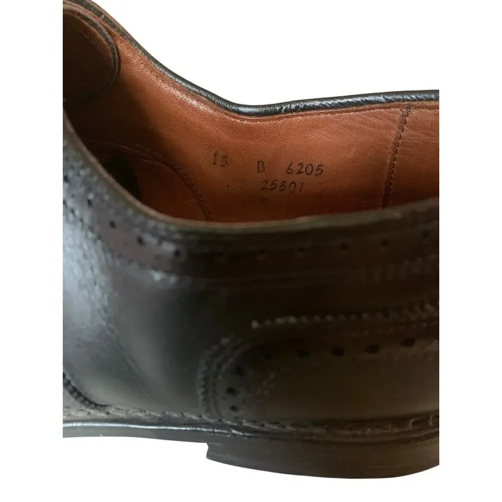 Allen Edmonds McAllister Wingtip Black Leather Oxford‎ Shoes Mens 15 B USA 691N